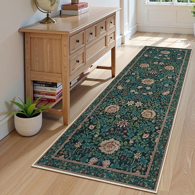 LIVEBOX Washable Floral Hallway Runner Rug 2x6 Non Slip, Boho Kitchen Runner 6ft - Image 5