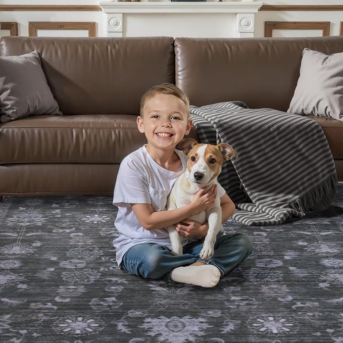Tangsoo 2x3 Grey Rug Small Throw Rugs - Image 6