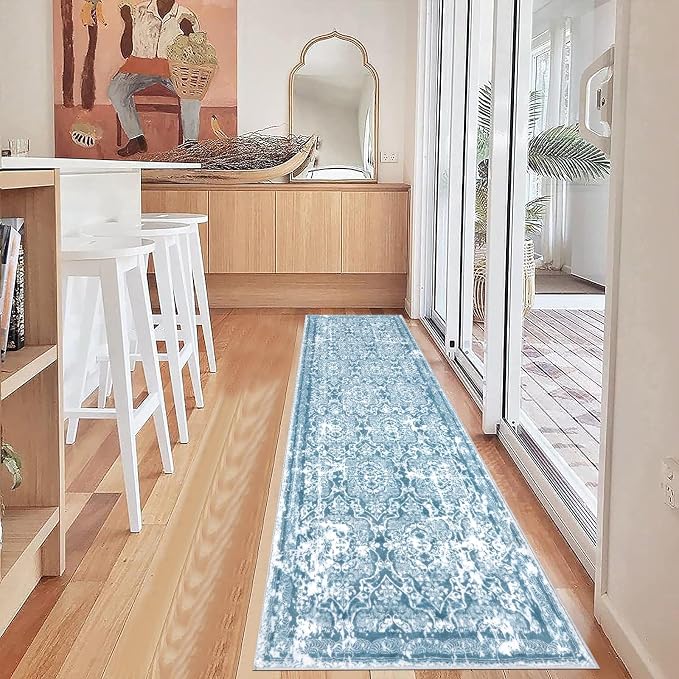 Vaukki Hallway Runner Rug, Vintage Shaggy Soft Laundry Rug Runner, Non Slip - Image 6
