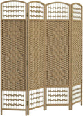 HOMCOM 4 Panel Room Divider, Folding Privacy Screen, 5.6' Room Separator by HOMCOM