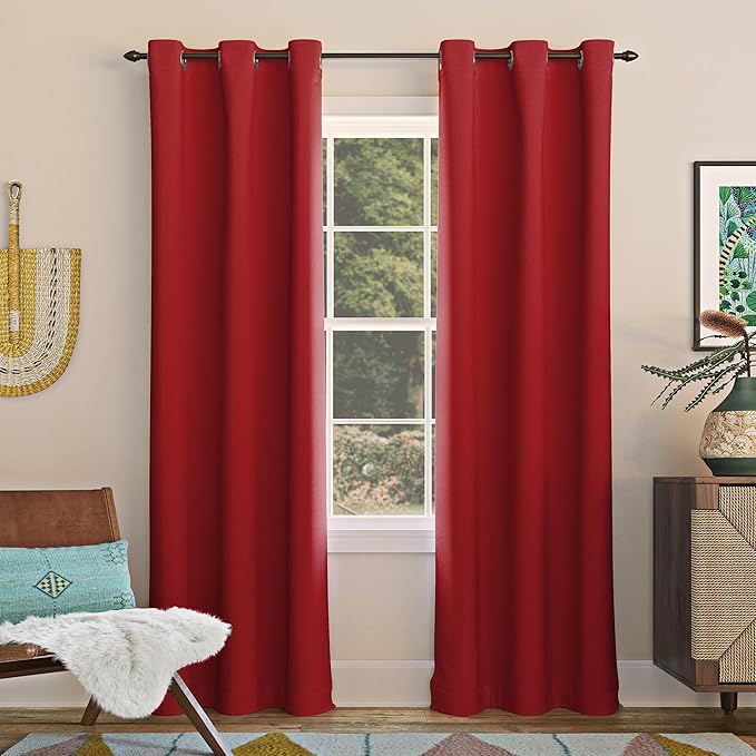Sun Zero Easton Energy Saving Blackout Grommet Curtain Panel by SunZero%E2%84%A2