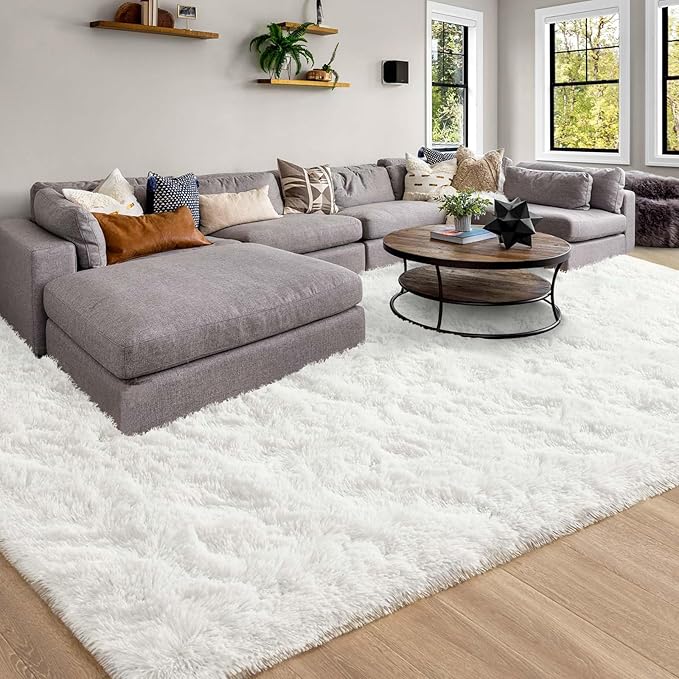 Merelax Soft Modern Indoor Large Shaggy Rug - Image 2