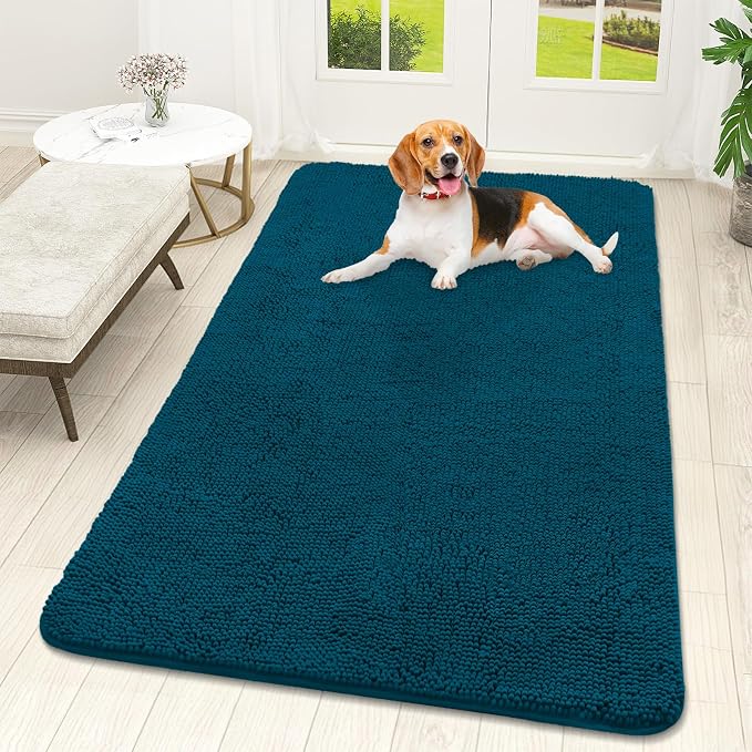 OLANLY Dog Door Mat for Muddy Paws 59x32, Absorbs Moisture and Dirt, Absorbent by OLANLY