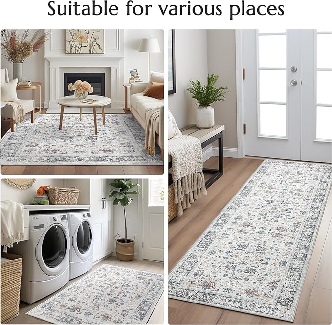 jinchan Hallway Runner Rug 2x10 - Image 2