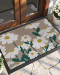 DEXI Front Door Mat Outside Entrance, 32x48 Daisy Plant Welcome Doormat by DEXI