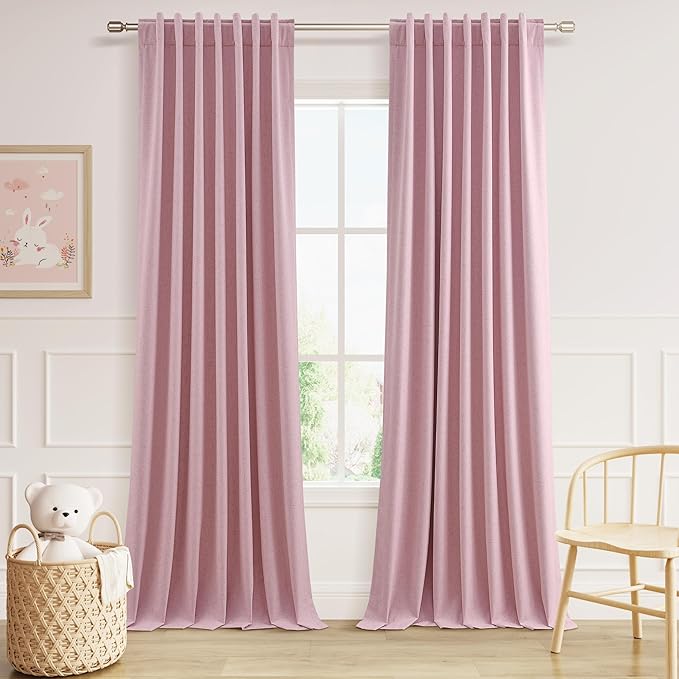 Guken 100% Blackout Curtains 102 Inch Length 2 Panels Set by Guken