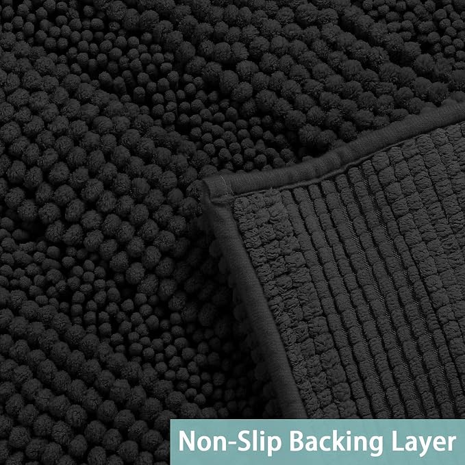 Turquoize Luxury Chenille Bath Rug - Image 4