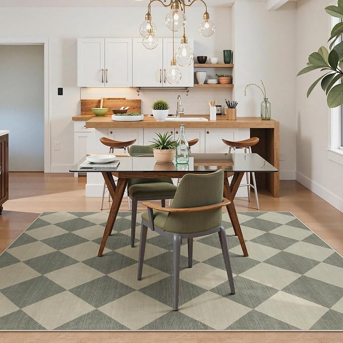 Beeiva Checkered Print 5x7 Rugs - Image 9