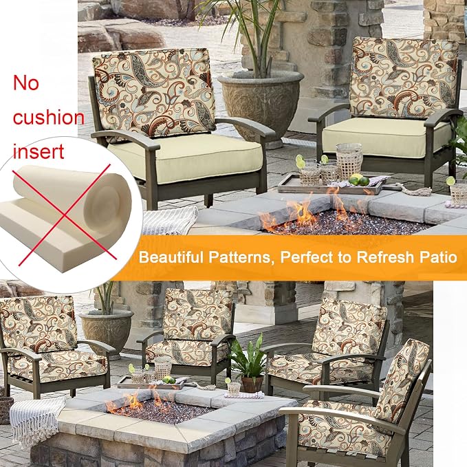 NettyPro Outdoor Patio Bench Swing Cushion Cover Replacement Water Resistant UV - Image 6