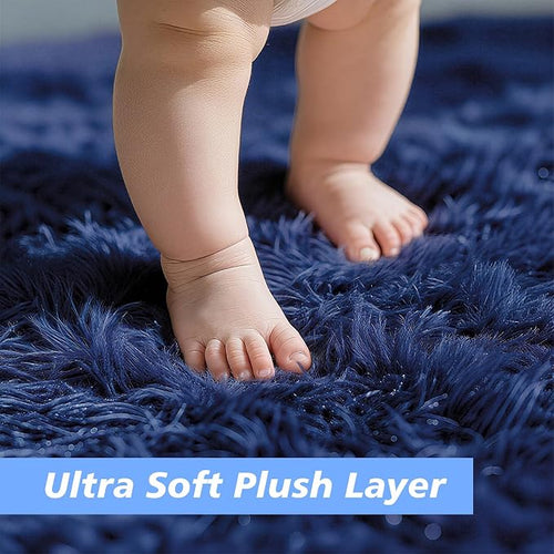 2x3 Fluffy Area Rugs for Bedroom Living Room, Small Soft Shag Fuzzy Rug - Image 2