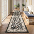 LOKHOM Washable Runner Rug, 2x10 Non-Slip Vintage Farmhouse Hallway Runner Rug by LOKHOM