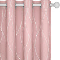 Deconovo Pink Curtains, Thermal Insulated Soundproof Curtain, 52 x 72 Inch Long by Deconovo