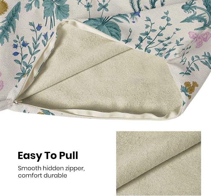 AEIOAE Spring Pillow Covers 16x16 Inch Set of 2, Seasonal Floral Outdoor - Image 5