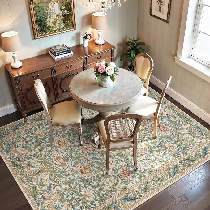 LIVEBOX Beige 5x7 Area Rugs, Machine Washable Rugs - Image 7