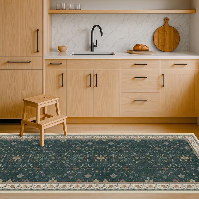 Dark Green 2x5 Kitchen Rug - Image 7
