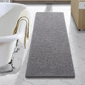LOCHAS Luxury Bathroom Rug Shaggy Bath Mat 48 x 17 Inch, Washable Non Slip Bath by LOCHAS