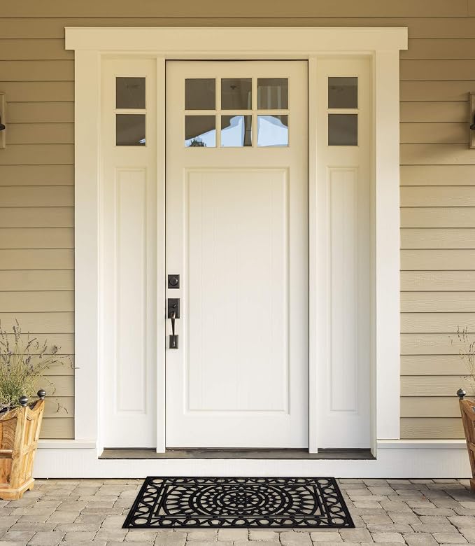 DII Rubber Doormats Collection All Weather, Sun Scroll - Image 6