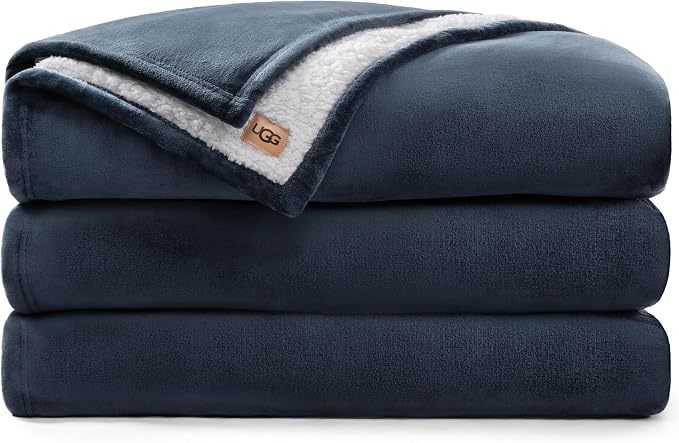 UGG Nita King Blanket for Bed, Cozy Fuzzy Blanket, Ultra Soft Cal King Bedding by UGG