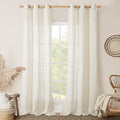 LAMIT Linen Sheer Curtains 84 Inches Long by LAMIT