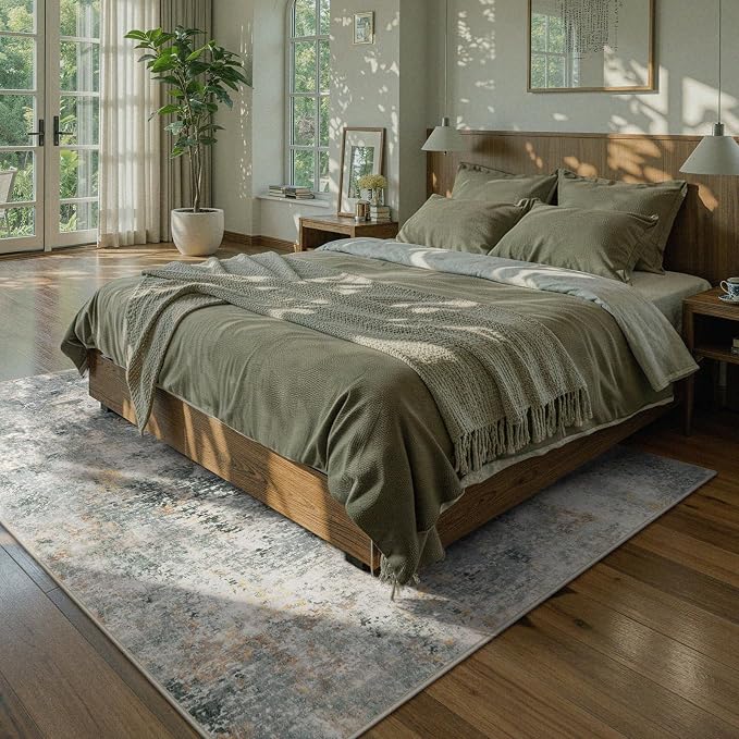 Lahome Modern Abstract Area Rug 6x9 Rugs - Image 4