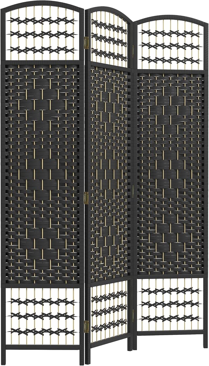 HOMCOM 3 Panel Room Divider, Folding Privacy Screen, 5.6' Room Separator by HOMCOM