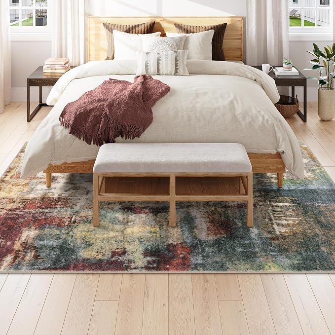 Lahome Modern Abstract Area Rug 6x9 Rugs - Image 2