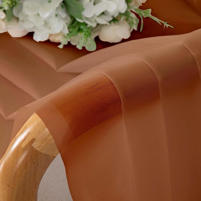 OWENIE Sheer Curtains 54 inches Long - Image 4