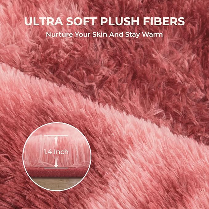 Litanika 9x12 Fluffy Shag Faux Fur Area Rug - Image 5