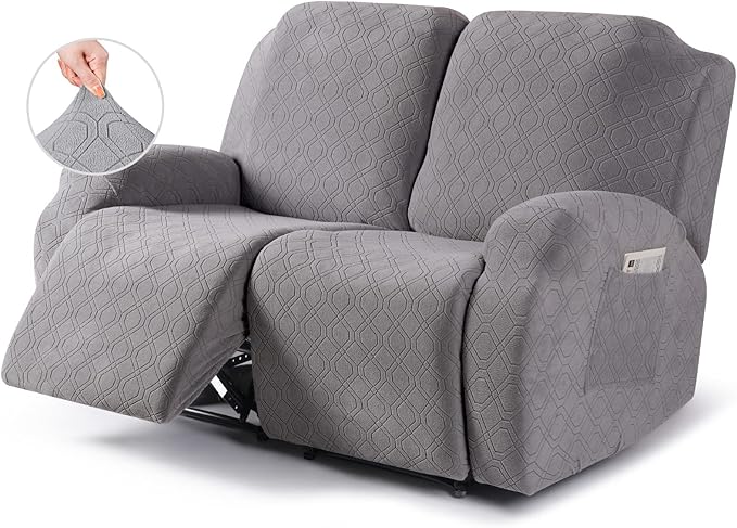 VANSOFY Recliner Cover, 2-Pieces Stretch Reclining Couch Cover by VANSOFYFURNITURECOVERS