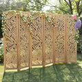 JOSTYLE Wooden Room Divider Screen, 6-Panel Screen Divider by Jostyle