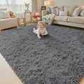 Rugs for Living Room 6x9, Alfombras para Salas Shag Large Plush Soft Area Rug by Junhejiamei