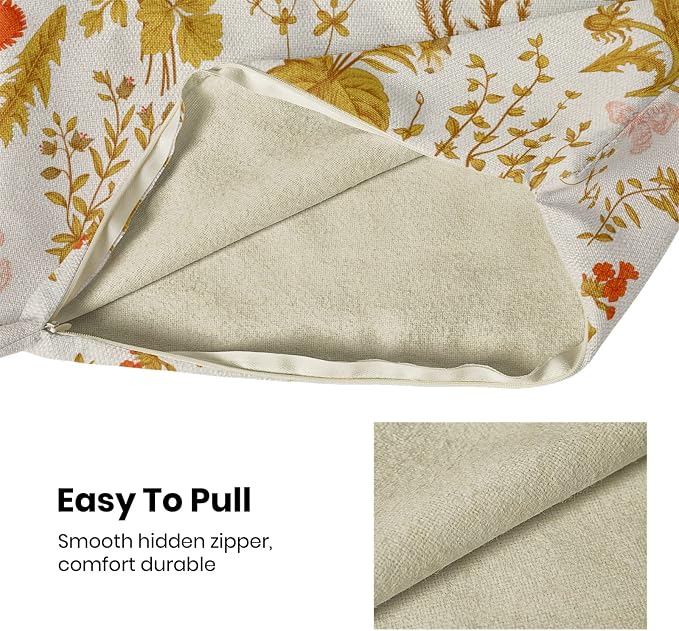 AEIOAE Summer Pillow Covers 18x18 Inch Set of 2, Seasonal Floral Outdoor - Image 5