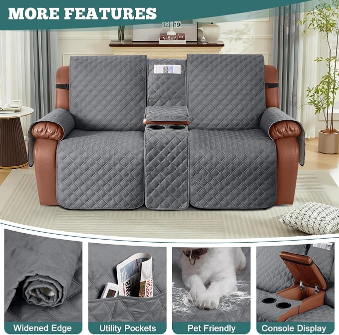 Ruaozz Waterproof Loveseat Recliner Cover - Image 5