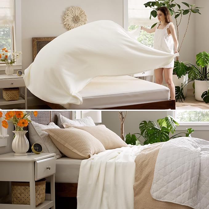 Bedsure GentleSoft 100% Cotton Large Blanket Oversized King - Image 4