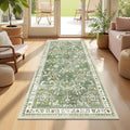 Yamaziot Washable Runner Rug 2x4 – Non Slip Boho Floral Hallway Runner Rug by Yamaziot