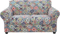 hyha Couch Cover, Loveseat Covers, Floral Pattern, 3 Pieces, Sofa Slipcovers by hyha