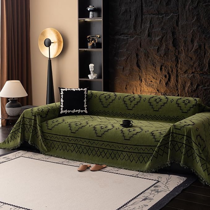 VClife Bohemian Green Couch Cover - Image 2
