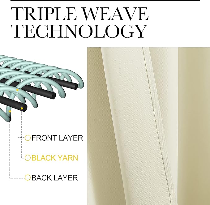 NICETOWN Blackout Curtains for Bedroom, Home Decorations Thermal Insulated - Image 4