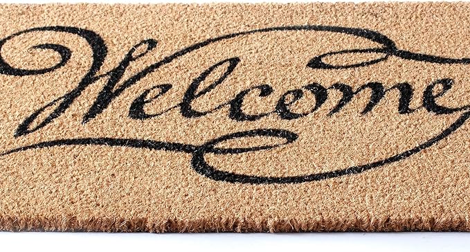 LuxUrux Welcome Mats Outdoor Coco Coir Doormat, - Image 6