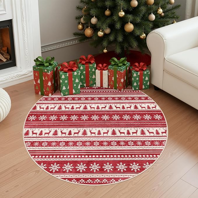 cotiled Area Rugs for Living Room Washable Living Room Rug Soft Neutral Indoor - Image 4
