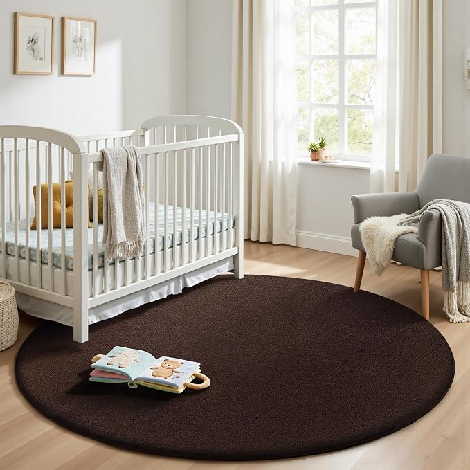 Sour Lemon 4ft Round Rugs for Bedroom, Circle Area Rugs for Living Room - Image 7