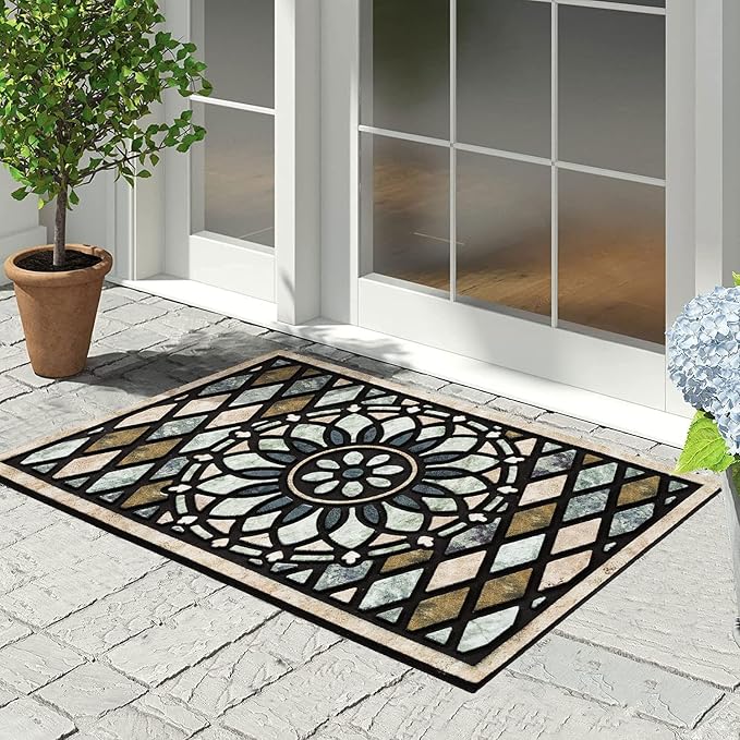 CHICHIC Welcome Door Mat 24 x 36 Inch Front Doormat Outdoors - Image 9