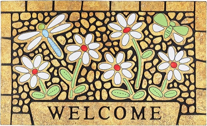 CHICHIC Welcome Door Mat 17x 30 Inch Front Doormat Outdoors by CHICHIC