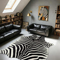 BENRON Premium Zebra Rugs for Living Room Bedroom, Non-Slip Throw Rug for Home by BENRON