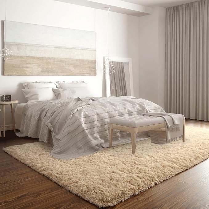 Merelax Soft Modern Indoor Large Shaggy Rug - Image 8