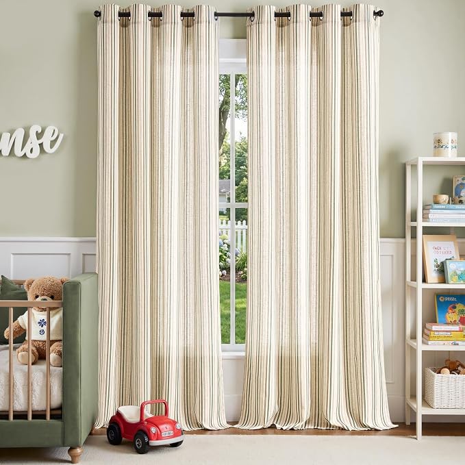 jinchan Colorful Linen Curtains - Image 2