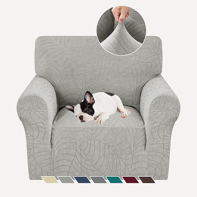 YEMYHOM Couch Cover Latest Jacquard Design High Stretch Sofa Chair Covers by YEMYHOM