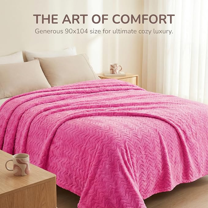 Exclusivo Mezcla King Blanket for Bed, Cozy Lightweight Fleece Blankets for All - Image 2