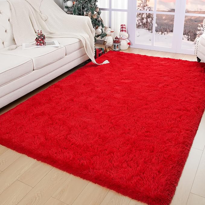Chicrug Soft Area Rugs for Bedroom Living Room Plush Fluffy Rug 5x8 Feet - Image 3