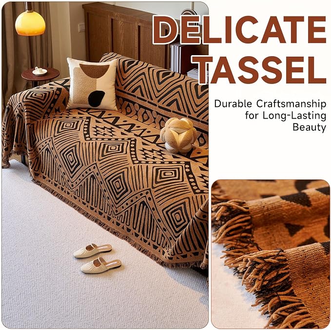 VClife Boho Couch Covers Washable Sofa Cover - Image 2